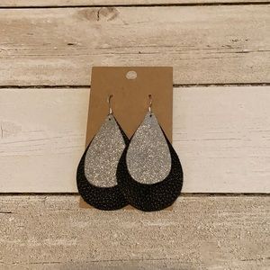 Handcrafted genuine leather earrings